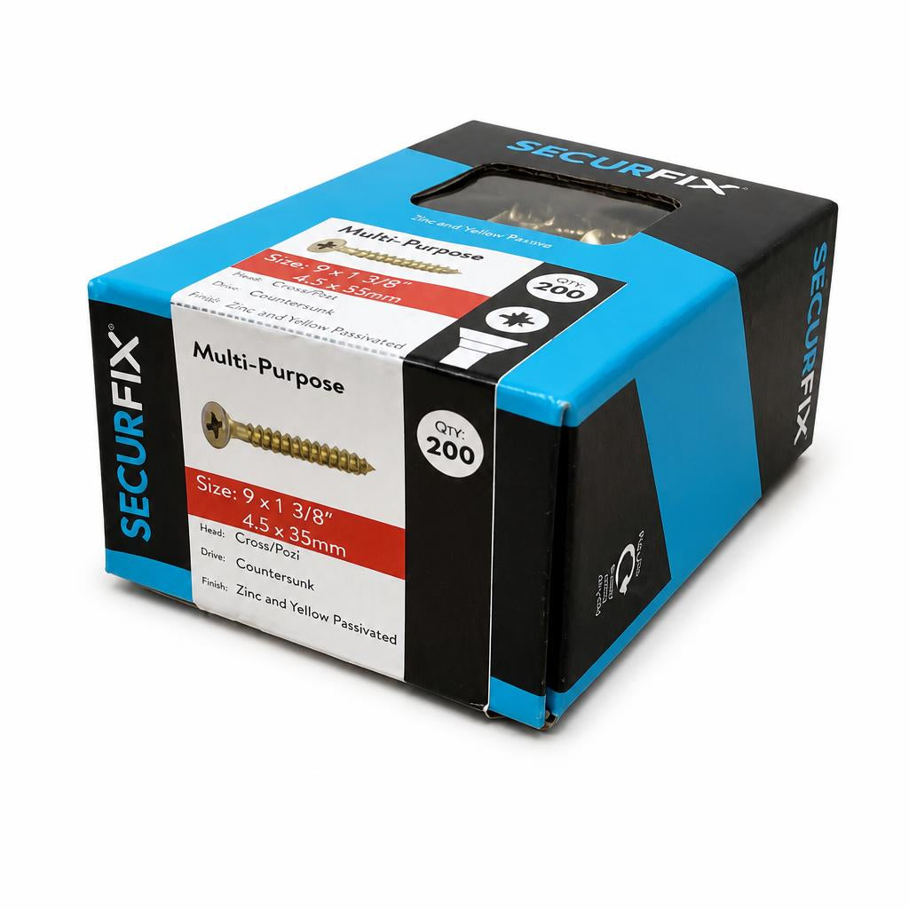 Side view of Securfix Multi-Purpose Screws box