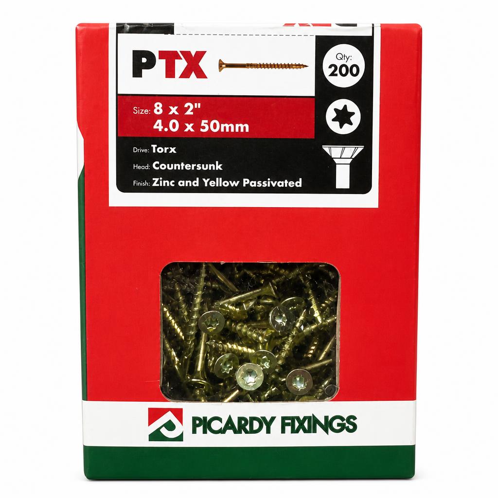 Box of Picardy Fixings PTX Torx Screws