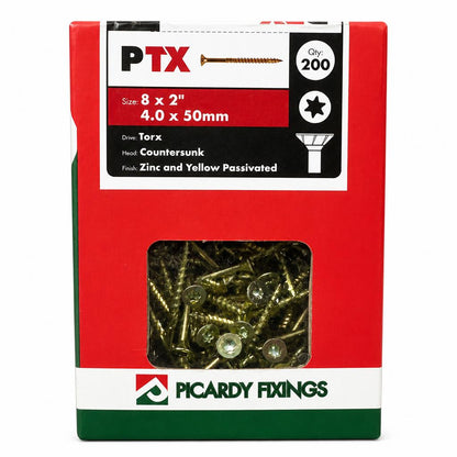 Box of Picardy Fixings PTX Torx Screws