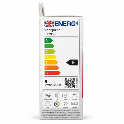 Packaging back with specifications and energy details