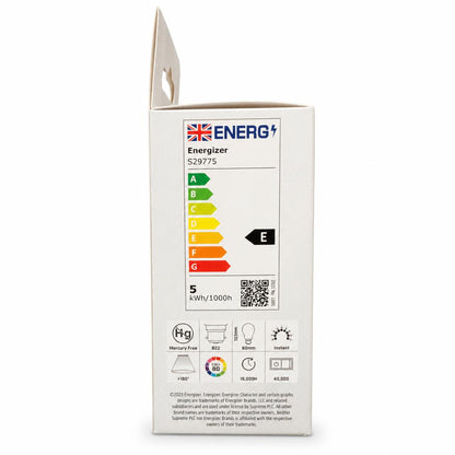 Energizer LED GLS Bulb back packaging