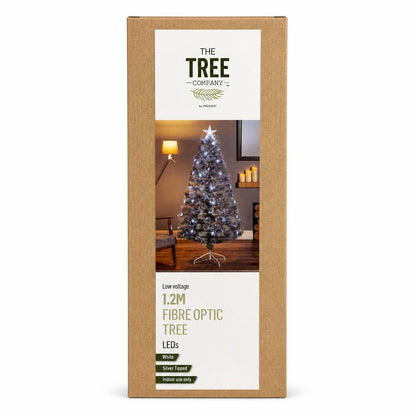 Front view of The Tree Company 1.2M Fibre Optic Tree packaging