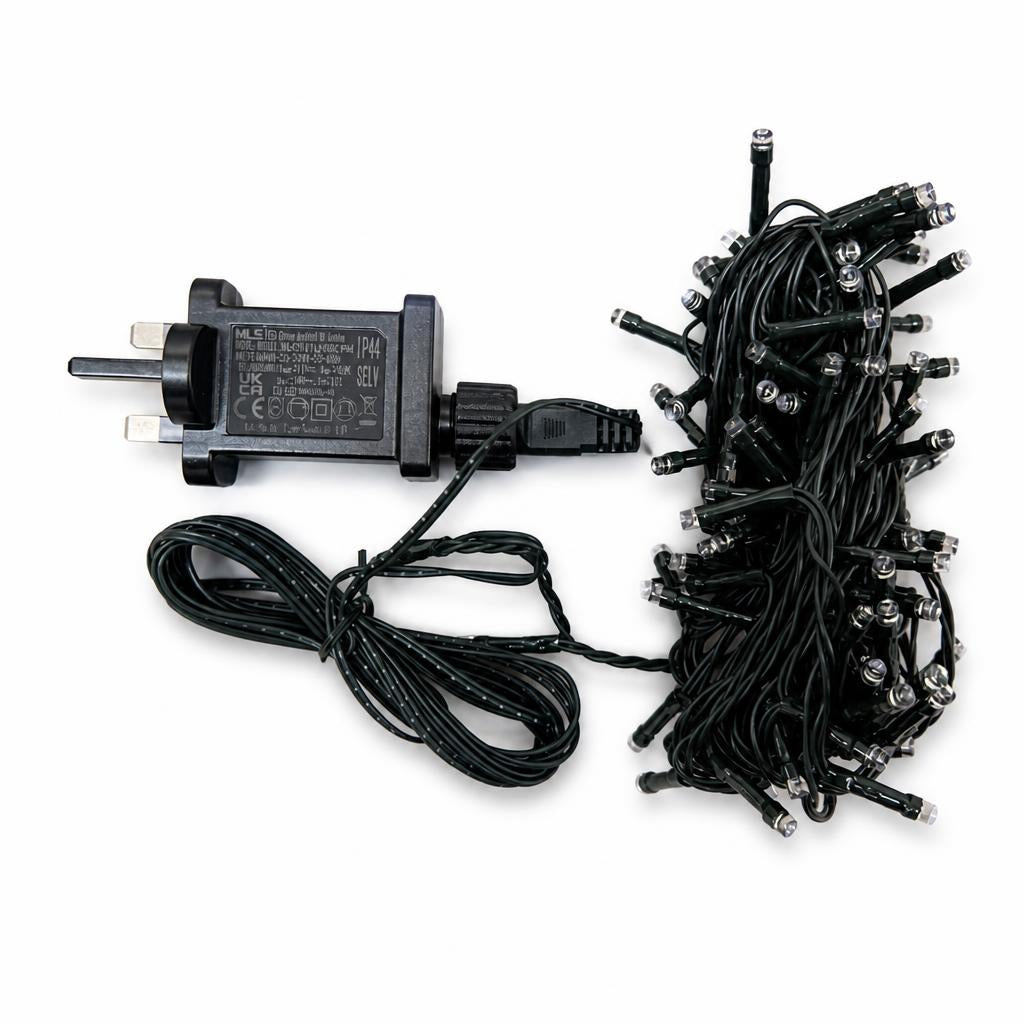 Kingavon 100 LED String Light Set with plug and lights