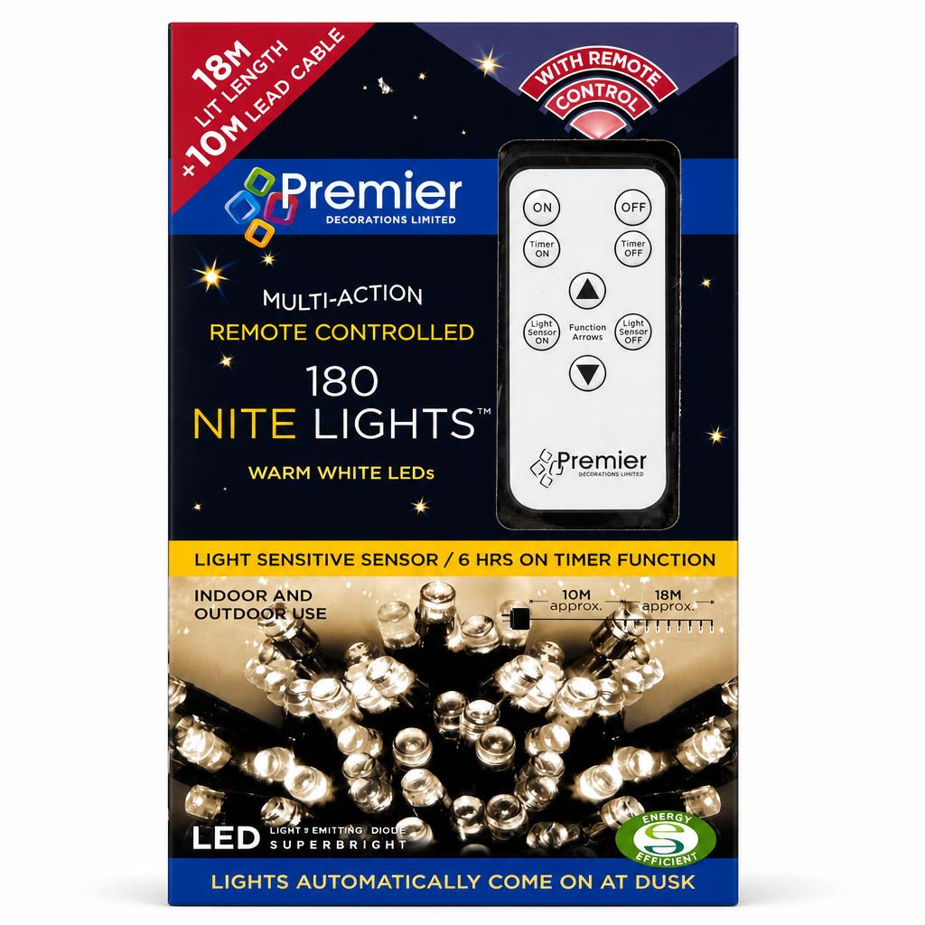 Package of Premier Remote Controlled 180 Nite Lights