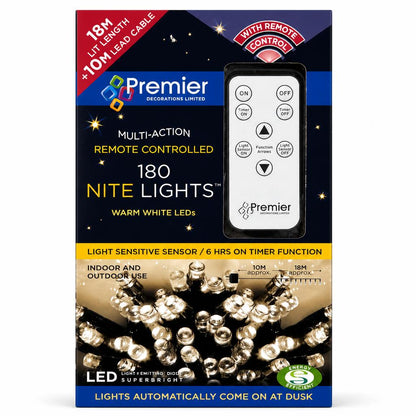 Package of Premier Remote Controlled 180 Nite Lights