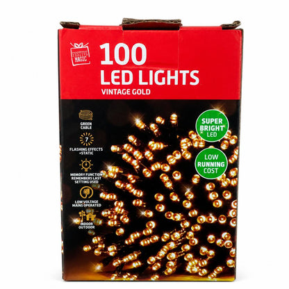 Festive Magic 100 LED Lights packaging back
