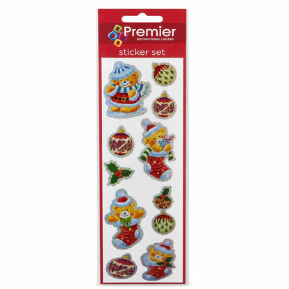 Christmas-themed glitter sticker set by Premier