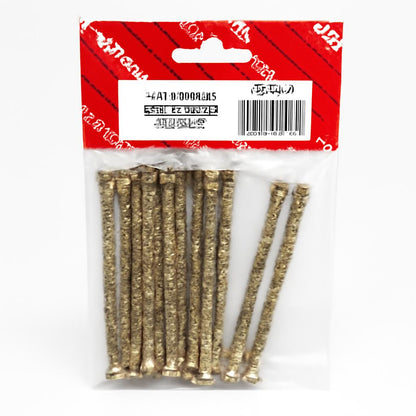 Pack of Works Concrete Screws 7.5x102mm in zinc and yellow finish