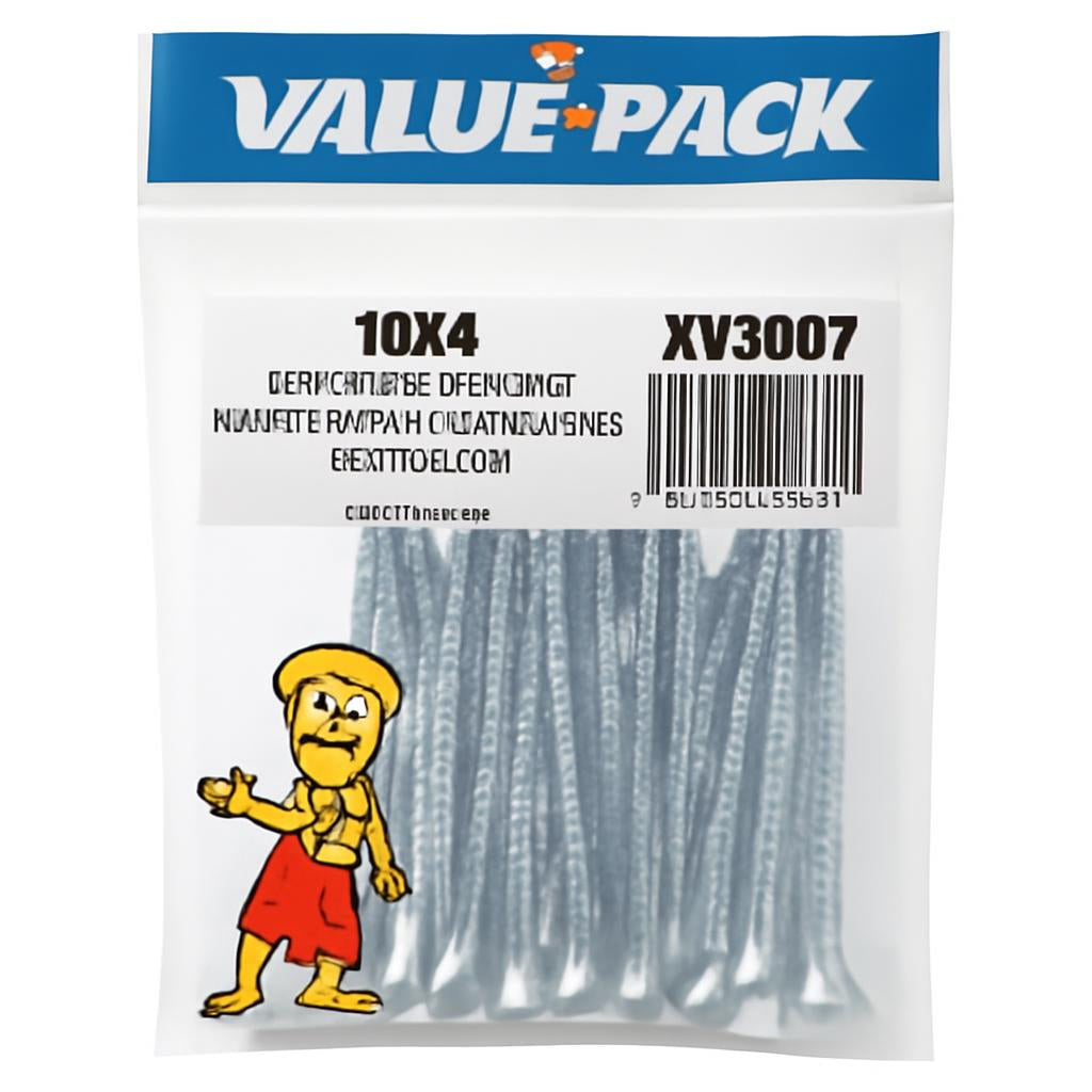 Xtra Value Pack 10x4 Pozi Countersunk Woodscrews in packaging back view