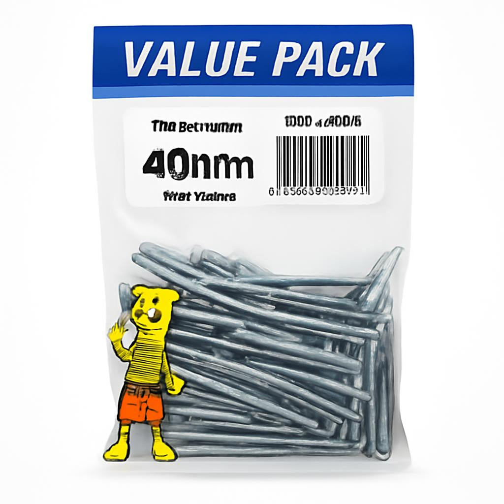 Close-up of Xtra Value Pack Oval Nails packaging