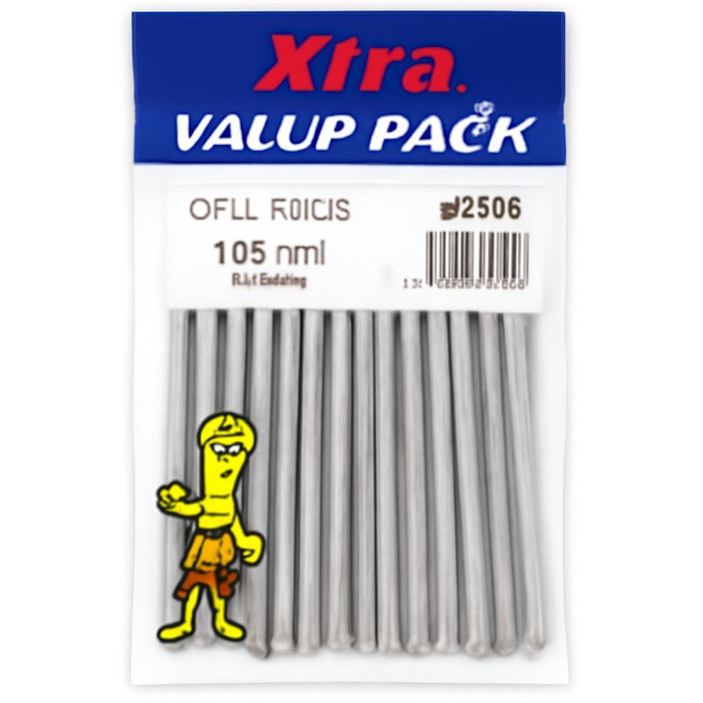 Xtra Oval Nails 100mm Value Pack - barcode and details