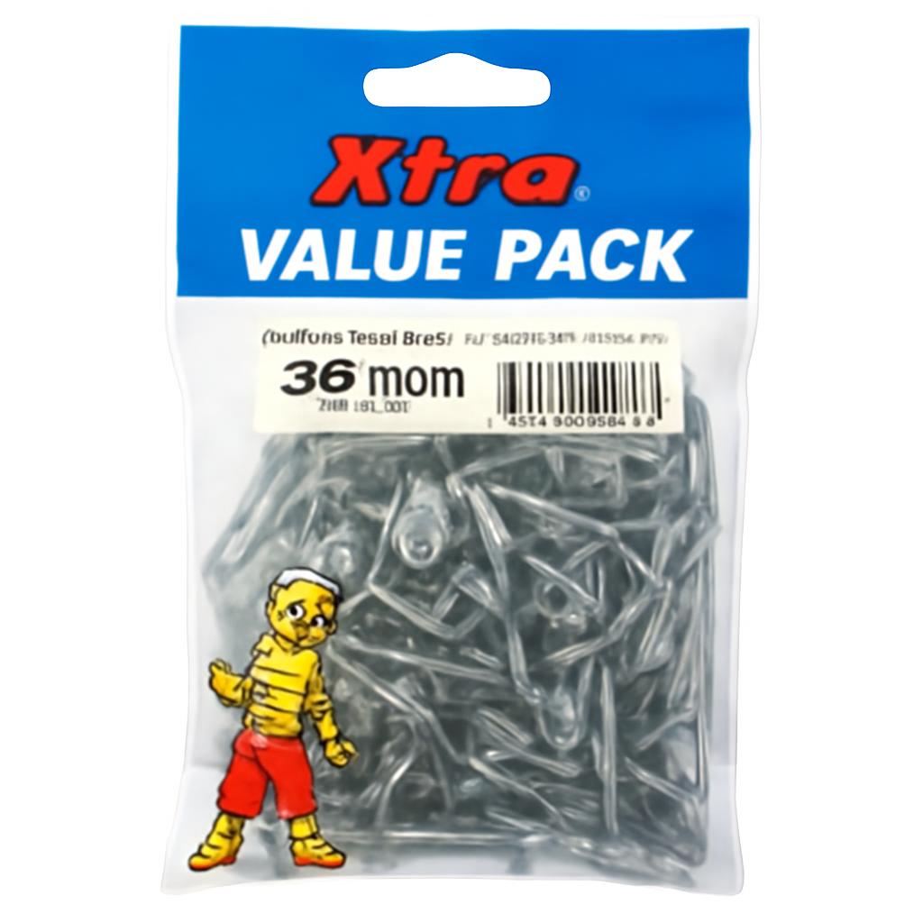 Xtra Galv Clout Nails packaging back