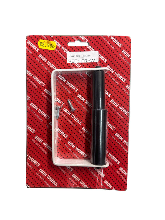 Iron Works toilet roll holder packaging front view