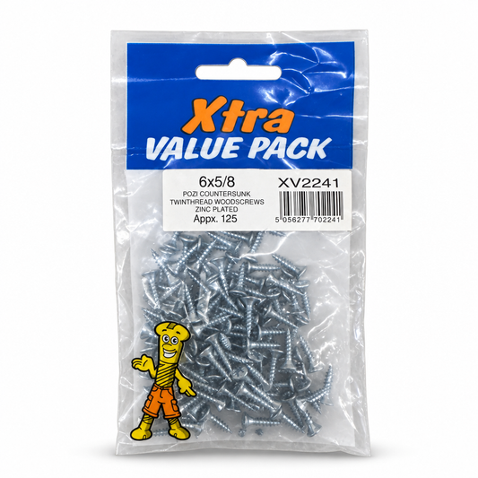 Pack of Xtra screws front view