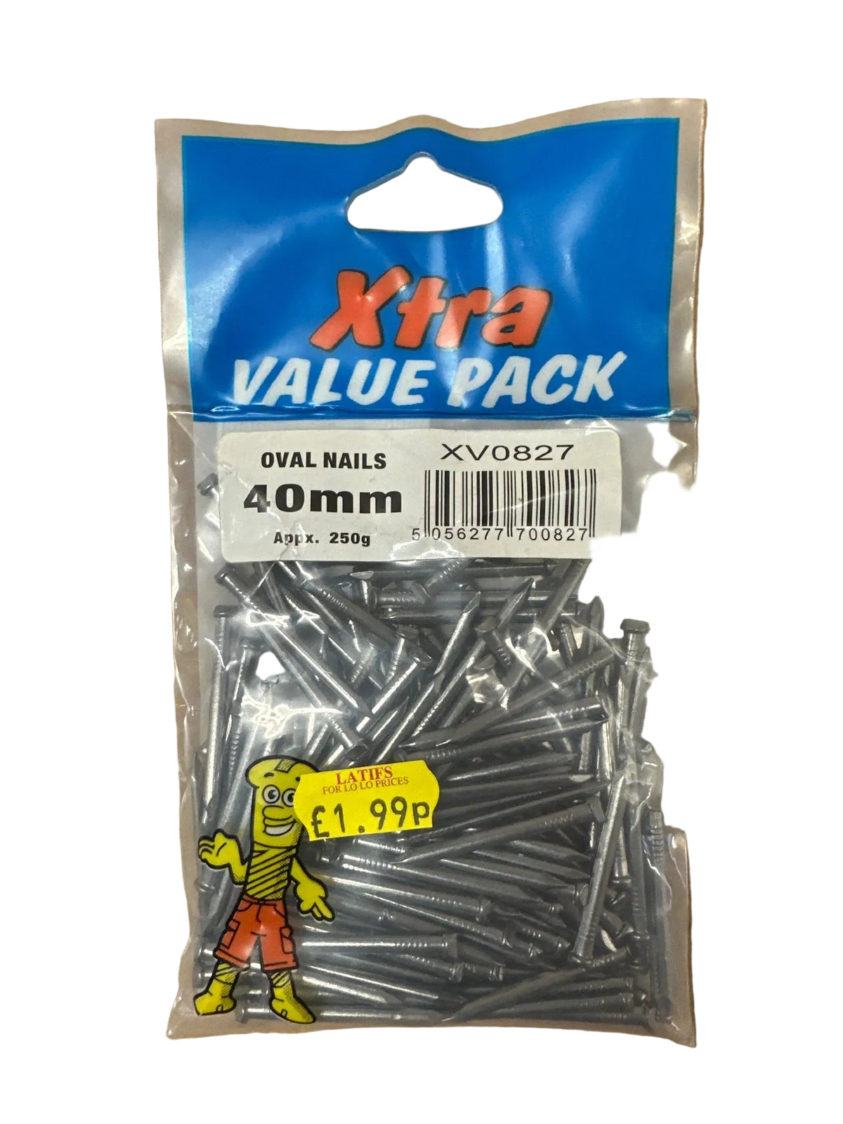 Xtra Value Pack Oval Nails back view