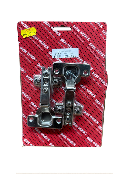 Iron Works Concealed Cabinet Hinge 35mm Pack Front