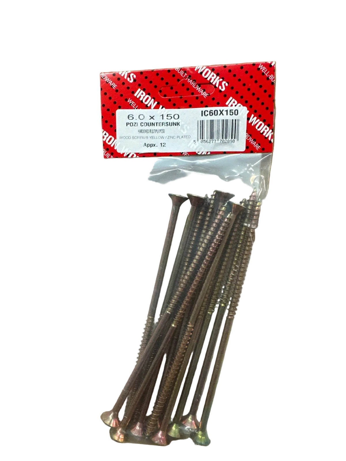 Pack of Ironworks Pozi Countersunk Wood Screws