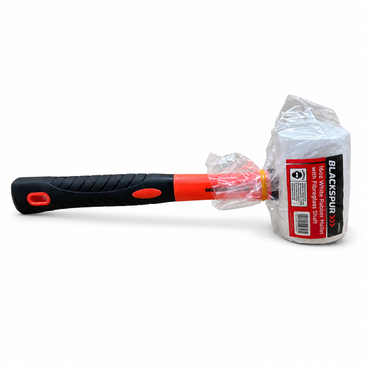 Side view of Blackspur Rubber Mallet