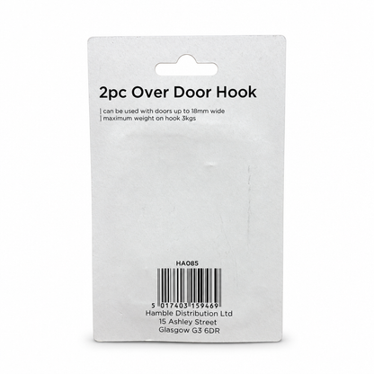 Back of Blackspur 2pc Over Door Hook packaging
