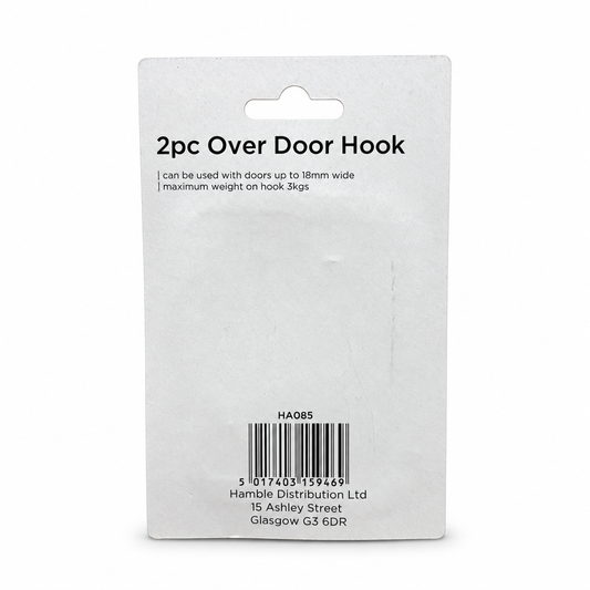 Back of Blackspur 2pc Over Door Hook packaging