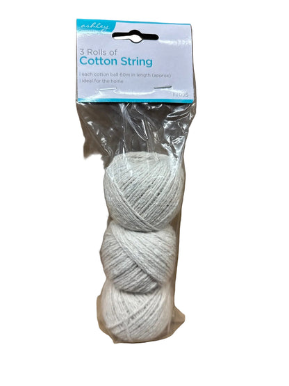Ashley 3 rolls of cotton string packaging front