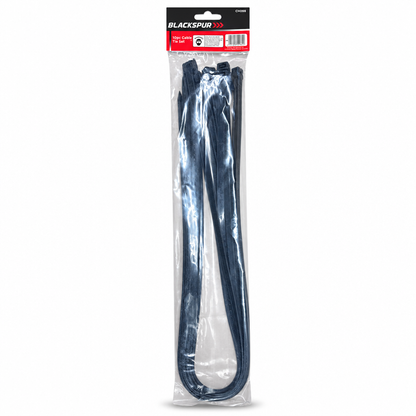 Back view of Black Blackspur 10pc Cable Tie Set packaging