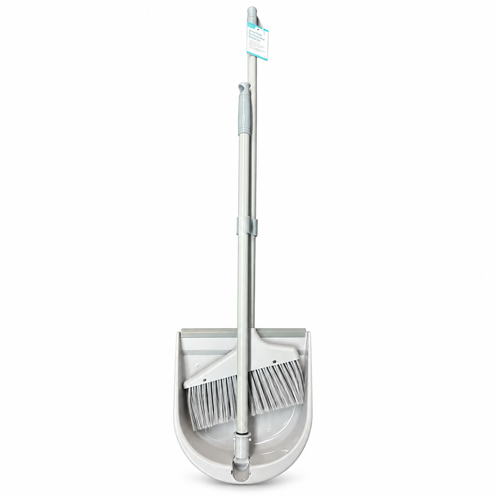 Addis long handled dustpan and brush set on carpet