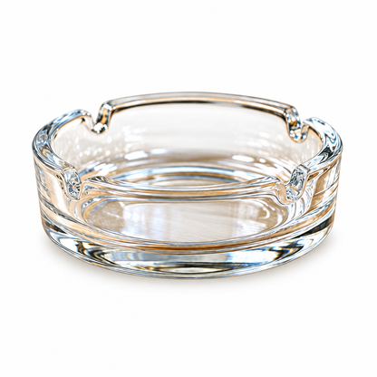 Ashley Housewares Glass Ash Tray on a table