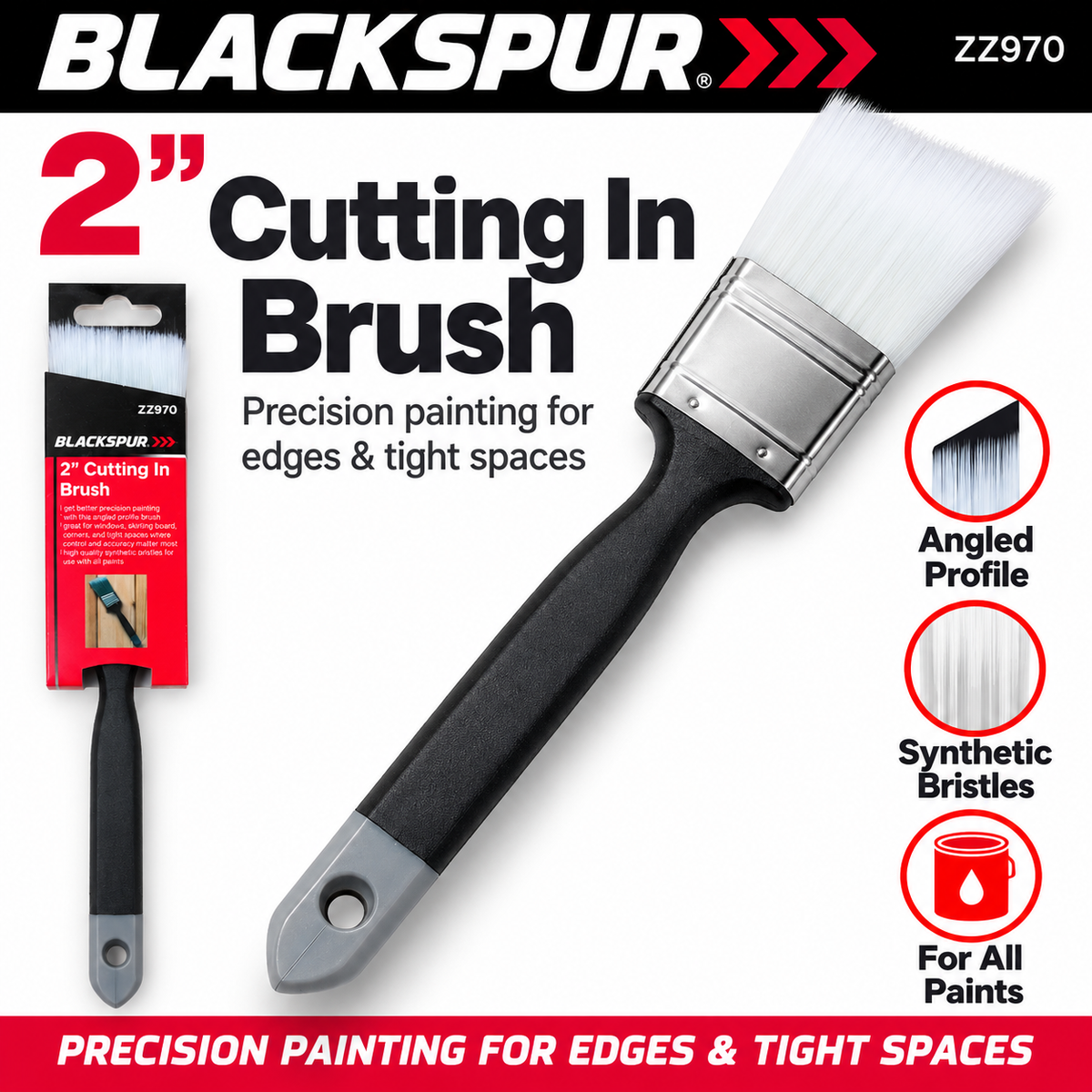 Blackspur 2" Cutting In Brush packaging front view