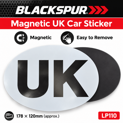 Blackspur Magnetic UK Car Sticker packaging front view