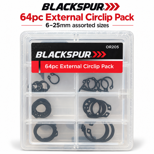 Blackspur 64pc External Circlip Pack in case
