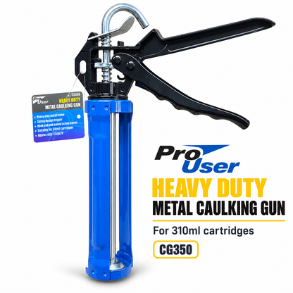 Pro User Heavy Duty Metal Caulking Gun CG350 front view