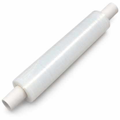 Roll of clear pallet stretch wrap