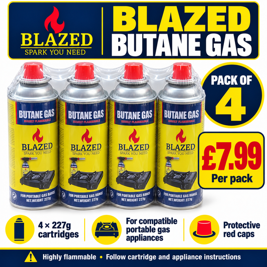 Blazed Butane Gas Pack with Price Details