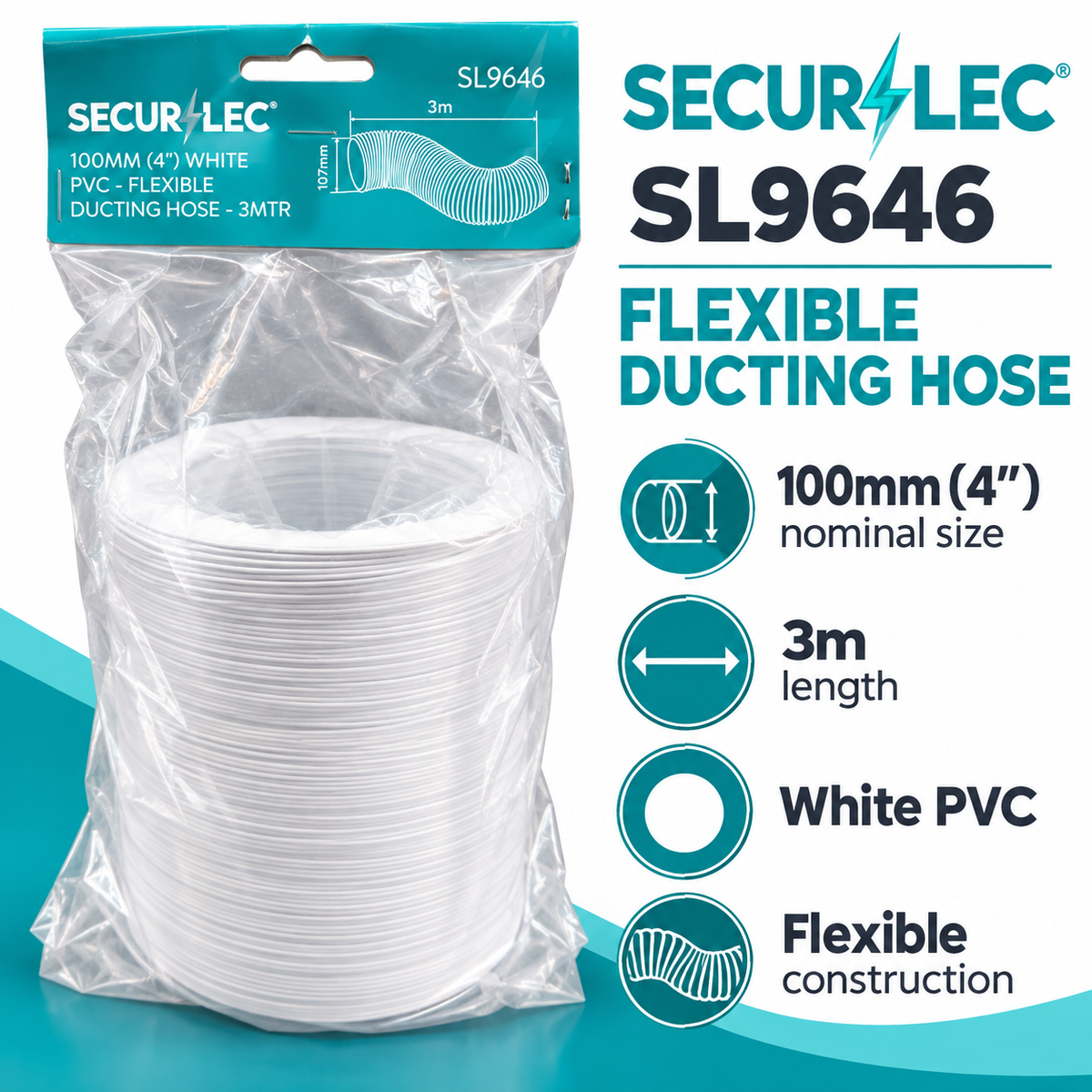 Securlec Flexible Ducting Hose detailed features and specifications