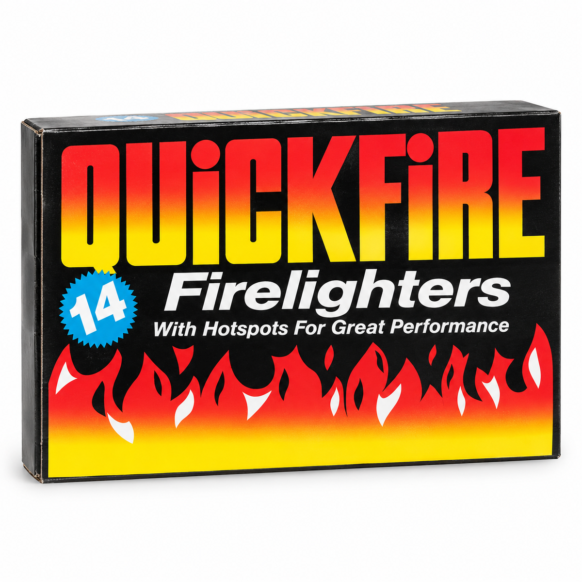 QuickFire Firelighters 14 pack front packaging