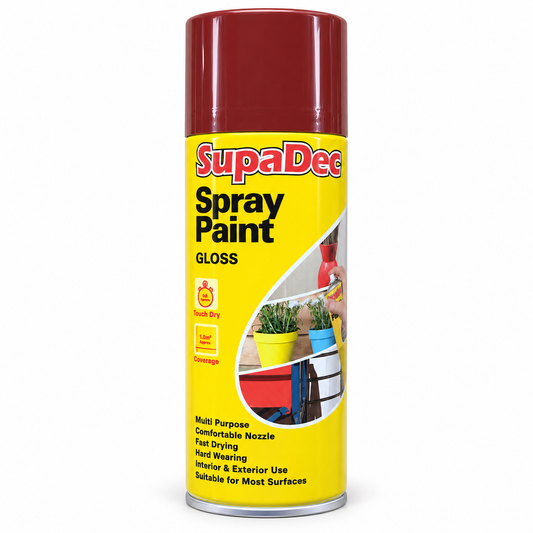 SupaDec Gloss Spray Paint can front view