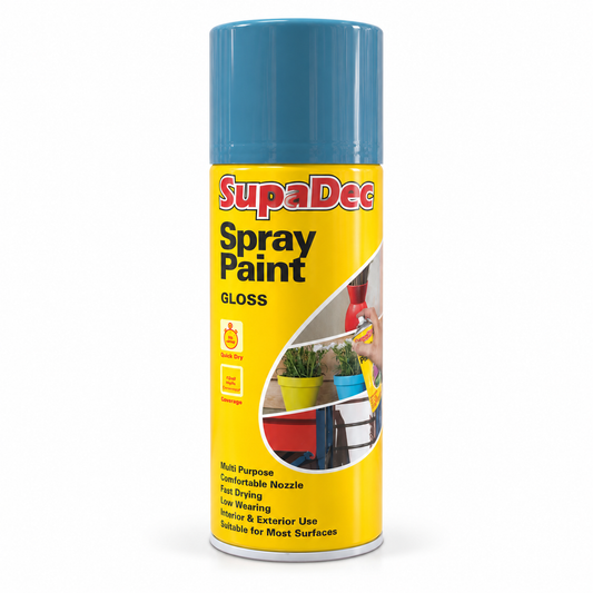 SupaDec Gloss Spray Paint in Petrol Blue