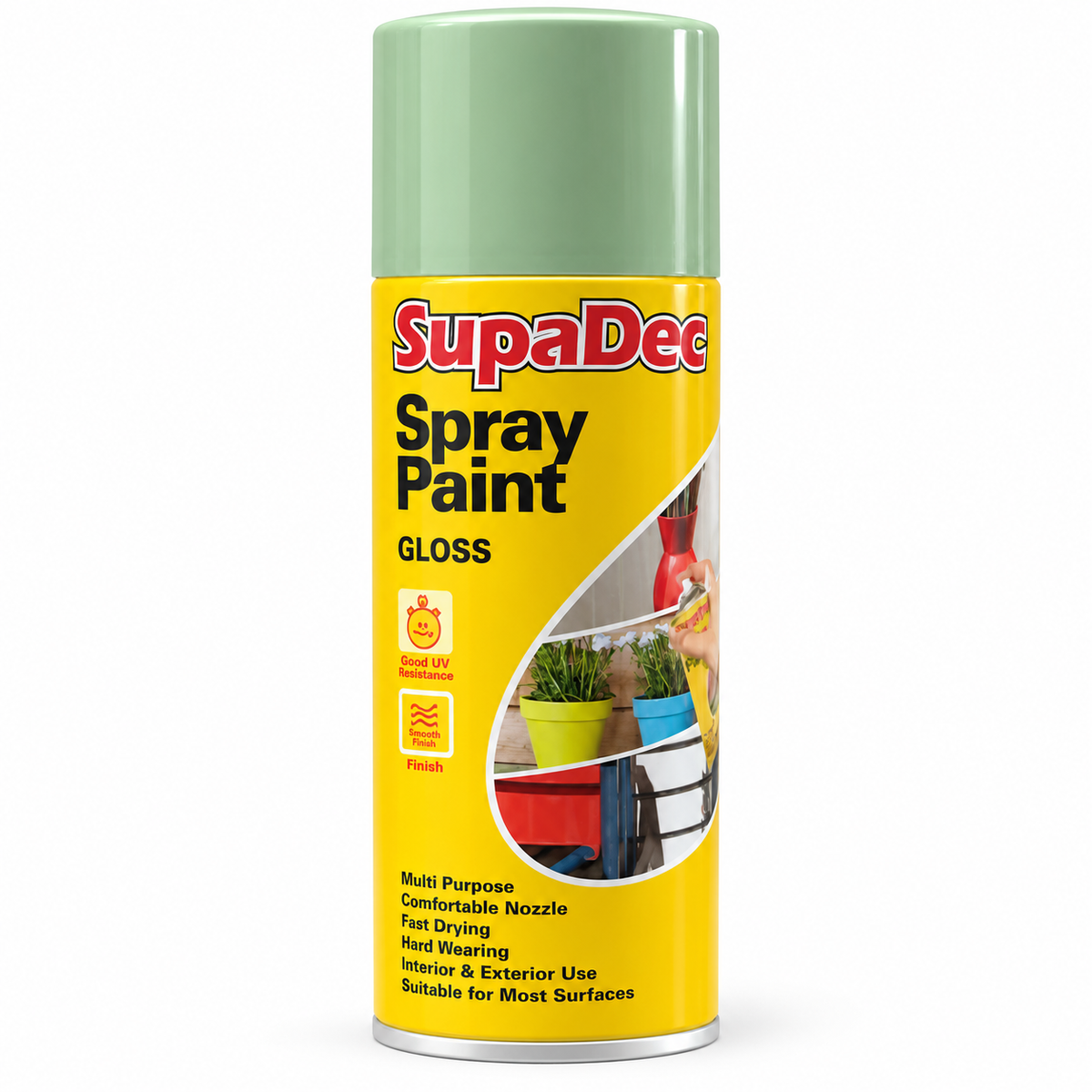 SupaDec Gloss Spray Paint front packaging