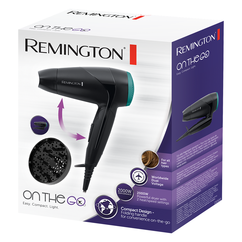 Remington On The Go 2000W Compact Hair Dryer