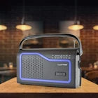 Lloytron 'Ibiza' 2 Band AC/DC Portable Radio with Carry Handle – Black (N2402BK)