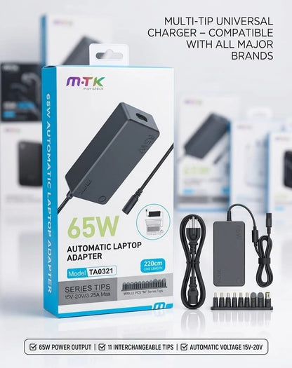 MTK 65W AUTOMATIC LAPTOP ADAPTER TA0321