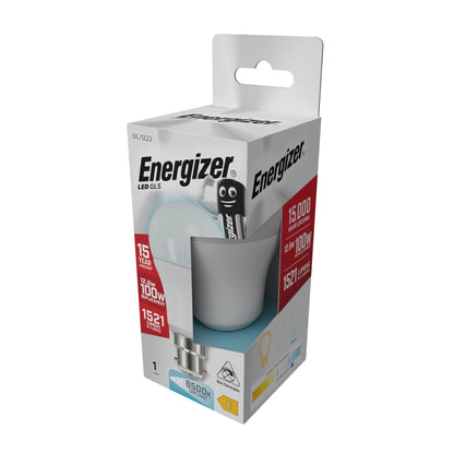 Energizer LED GLS B22 Bayonet Light Bulb 12.6W – 1521 Lumens 6500K Daylight