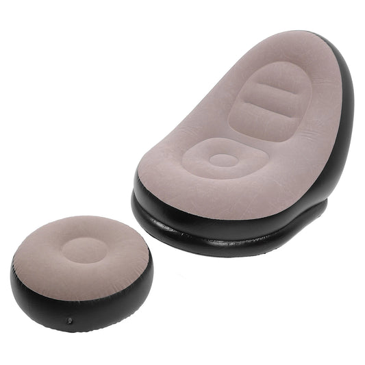 Redwood Inflatable Lounger With Stool