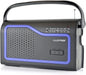 Lloytron 'Ibiza' 2 Band AC/DC Portable Radio with Carry Handle – Black (N2402BK)