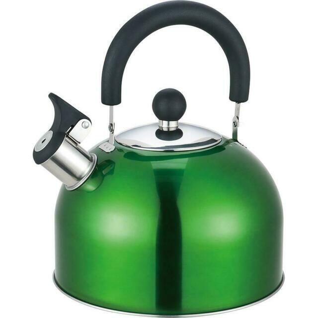 Prima Whistling Kettle 2.5 Litre Stainless Steel - Color Variants