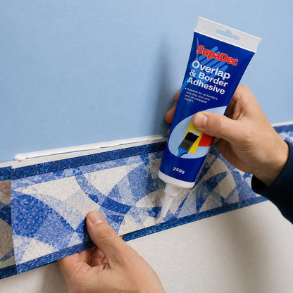 SupaDec Ready to Use Overlap & Border Adhesive 250g – Wallpaper Repair & Border Glue