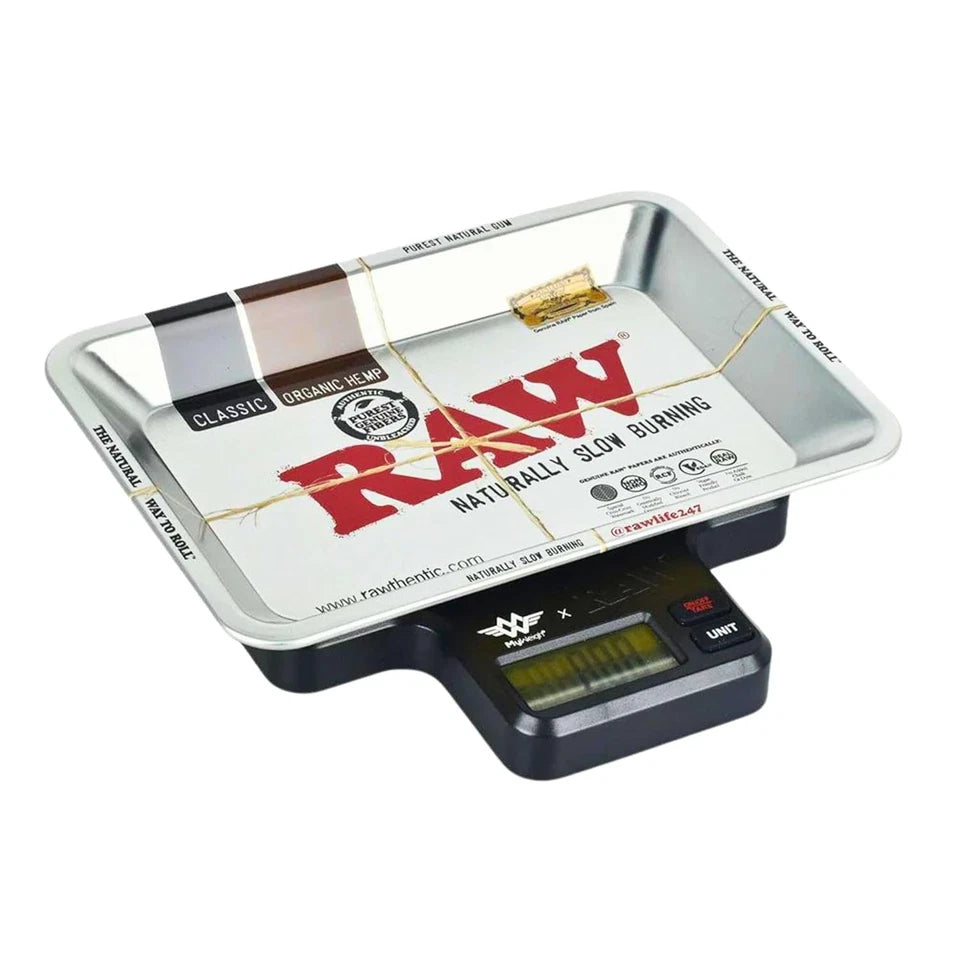 My Weigh x RAW Tray Digital Scale 200g x 0.01g – Mini Precision Rolling Tray Scale