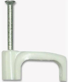 Cable Clips TWIN & EARTH White