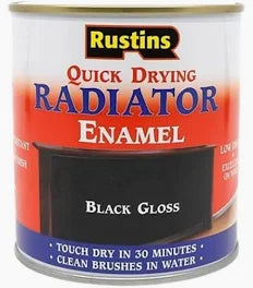Rustins Quick Dry Radiator Paint Enamel Satin - Matt - Gloss 250ml